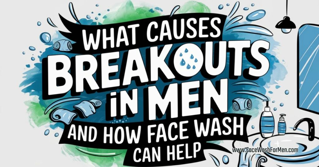 what causes breakout in men and how face wash can help