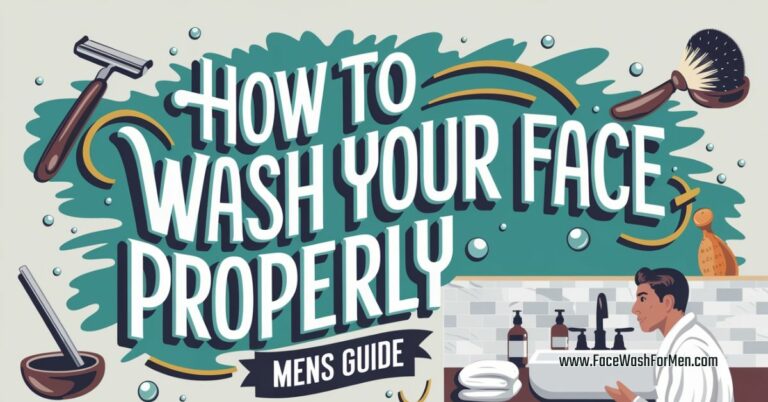 how to wash your face properly a guide for men