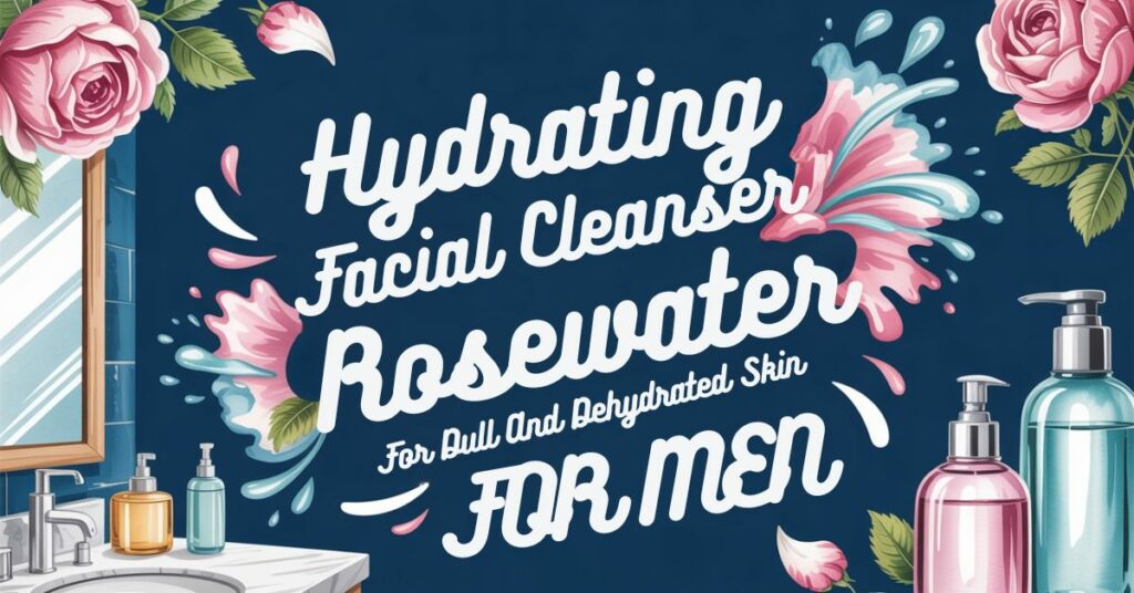 Hydrating facial cleanser with rosewater